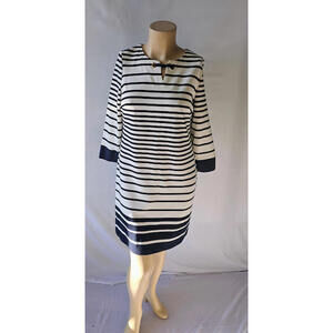 Sandra Darren Women's Casual Striped Dress with 3/4 Sleeves‎